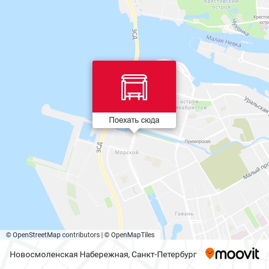 Карта Новосмоленская Набережная
