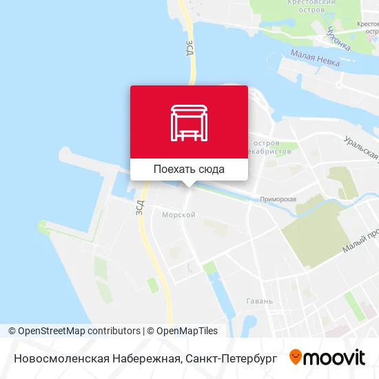 Карта Новосмоленская Набережная