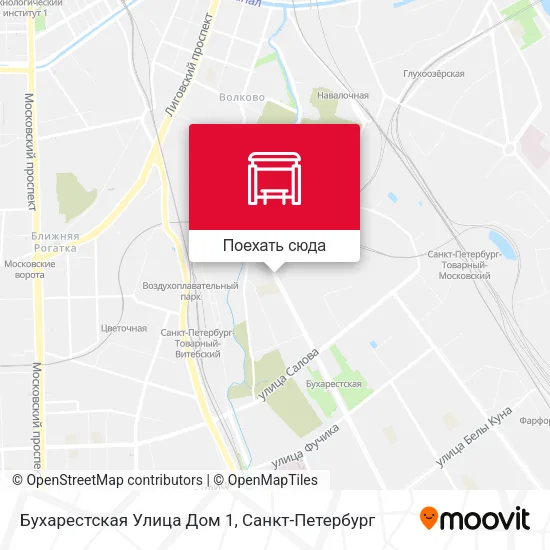 Карта Бухарестская Улица Дом 1