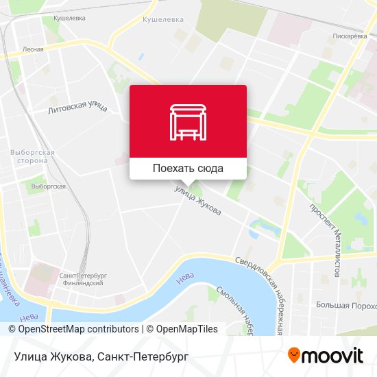 Карта Улица Жукова