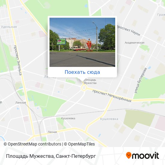 Карта Площадь Мужества