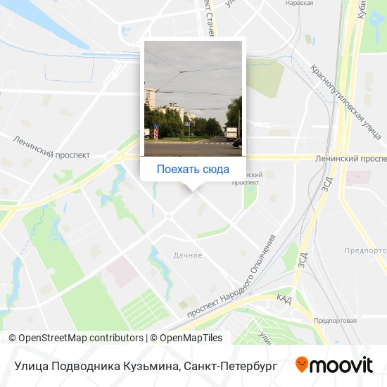 Карта Улица Подводника Кузьмина