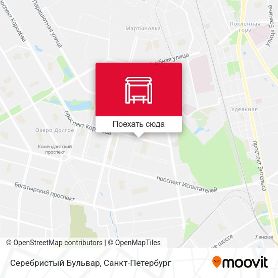 Карта Серебристый Бульвар