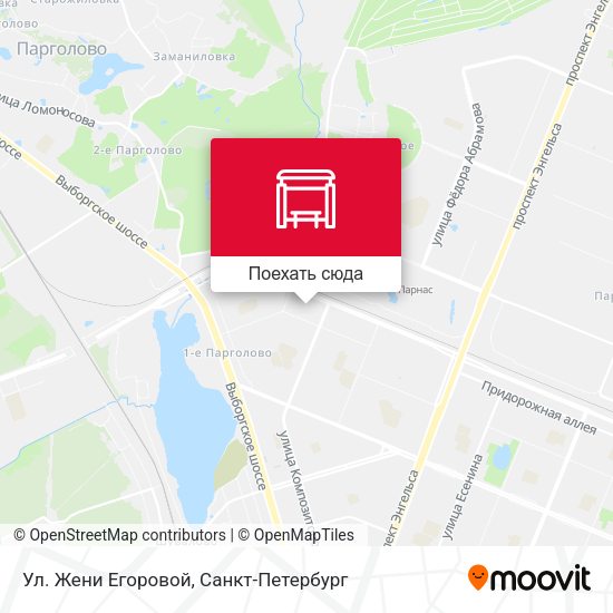 Карта Ул. Жени Егоровой