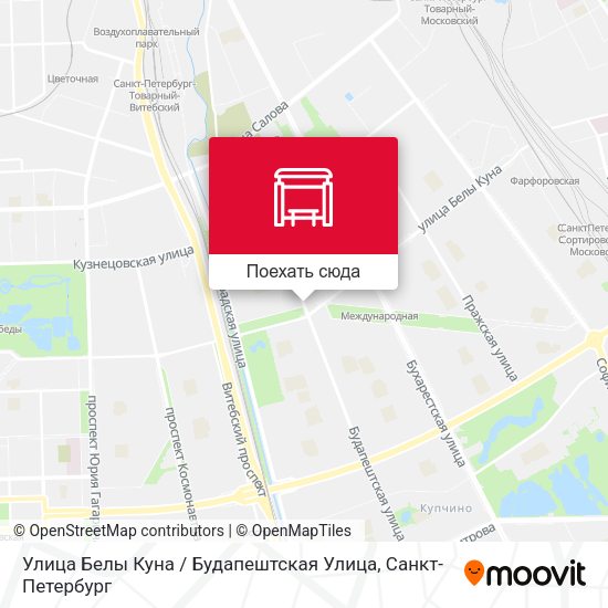 Карта Улица Белы Куна / Будапештская Улица