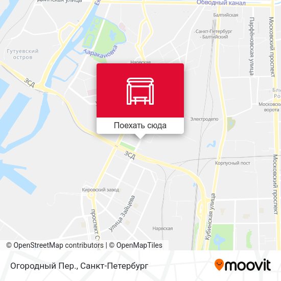 Карта Огородный Пер.
