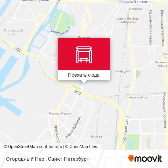 Карта Огородный Пер.