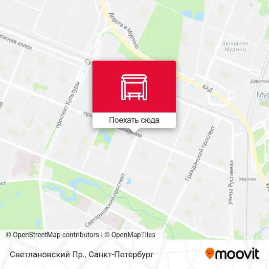 Карта Светлановский Пр.