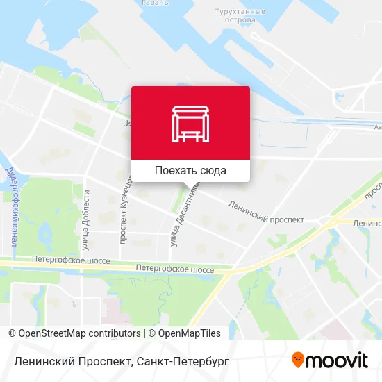 Карта Ленинский Проспект