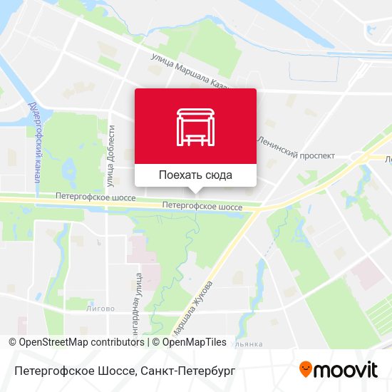 Карта Петергофское Шоссе