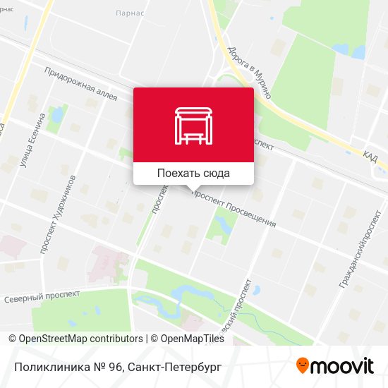 Карта Поликлиника № 96