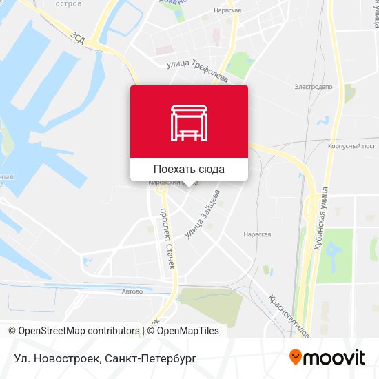 Карта Ул. Новостроек
