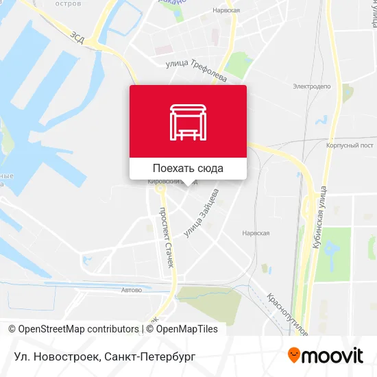 Карта Ул. Новостроек