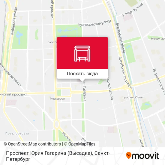 Карта Проспект Юрия Гагарина (Высадка)