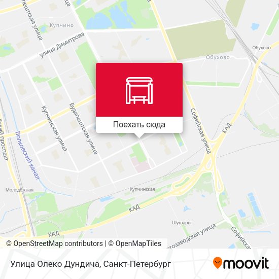 Карта Улица Олеко Дундича