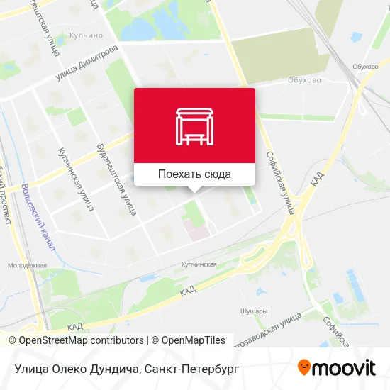 Карта Улица Олеко Дундича