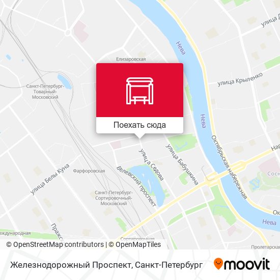 Карта Железнодорожный Проспект