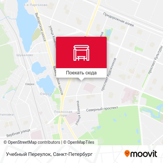 Карта Учебный Переулок