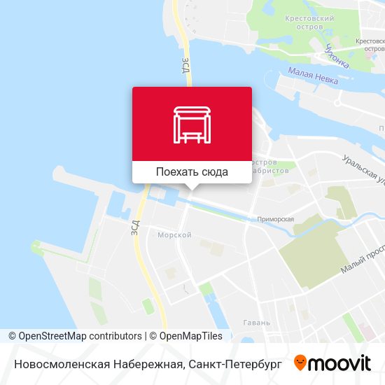 Карта Новосмоленская Набережная