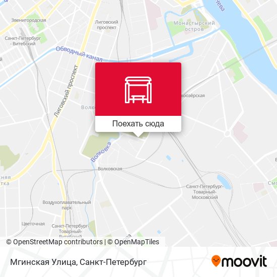 Карта Мгинская Улица