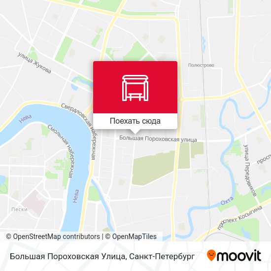 Карта Большая Пороховская Улица