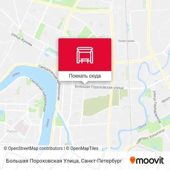 Карта Большая Пороховская Улица