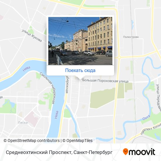 Карта Среднеохтинский Проспект