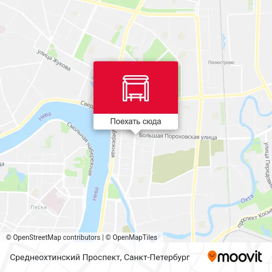 Карта Среднеохтинский Проспект