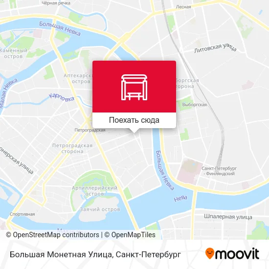 Карта Большая Монетная Улица