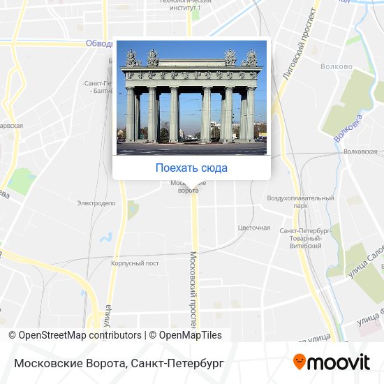 Карта Московские Ворота