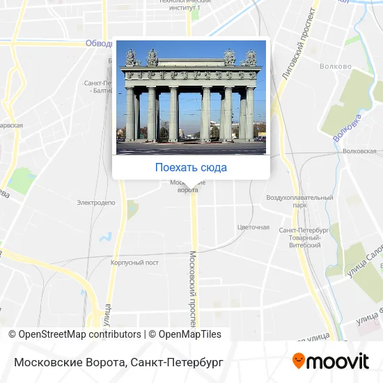 Карта Московские Ворота