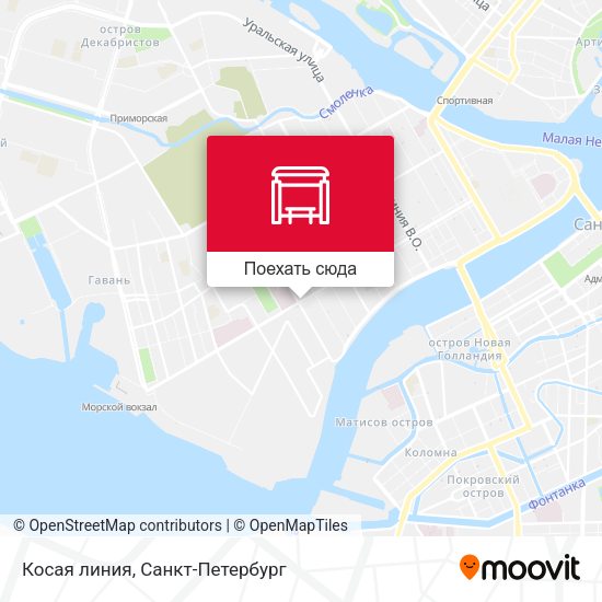 Карта Косая линия