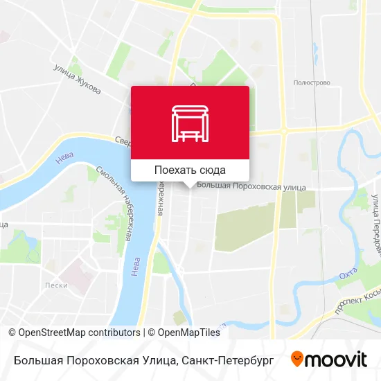 Карта Большая Пороховская Улица