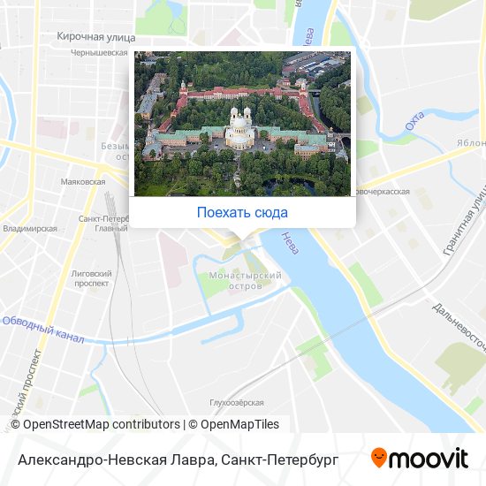 Карта Александро-Невская Лавра