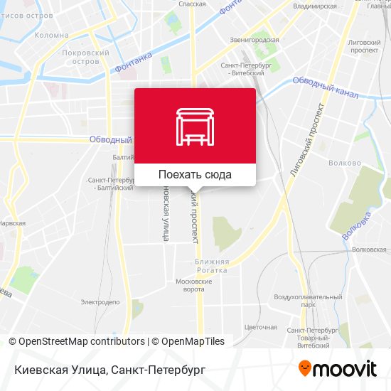 Карта Киевская Улица