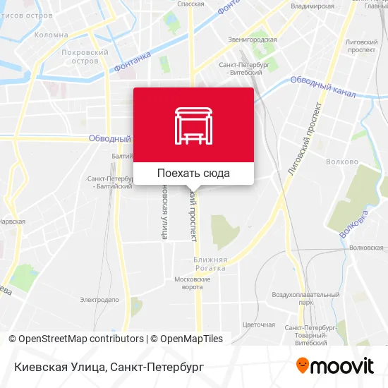 Карта Киевская Улица