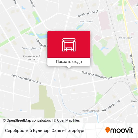 Карта Серебристый Бульвар
