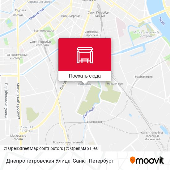 Карта Днепропетровская Улица