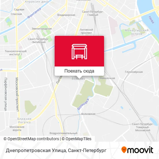 Карта Днепропетровская Улица