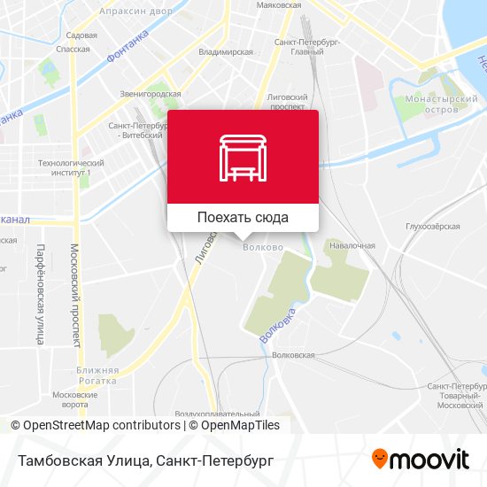 Карта Тамбовская Улица