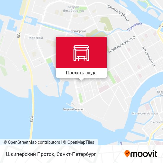 Карта Шкиперский Проток
