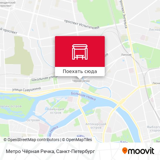 Черная речка станция метро карта