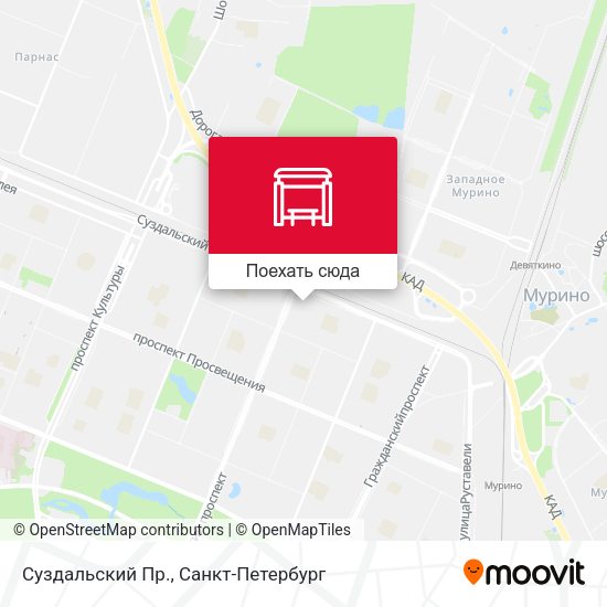 Карта Суздальский Пр.