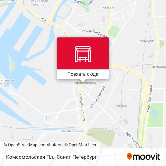 Карта Комсомольская Пл.