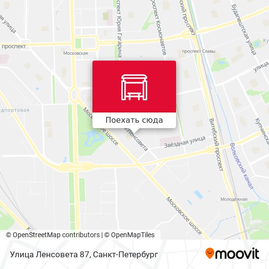 Карта Улица Ленсовета 87
