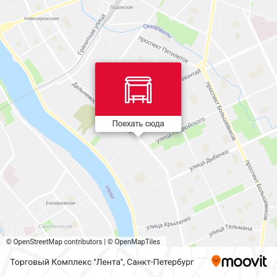 Карта Торговый Комплекс ''Лента''