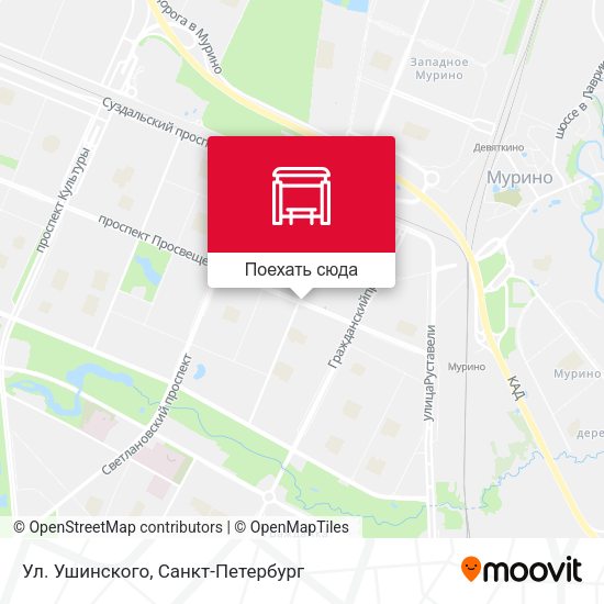 Карта Ул. Ушинского