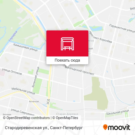 Карта Стародеревенская ул.