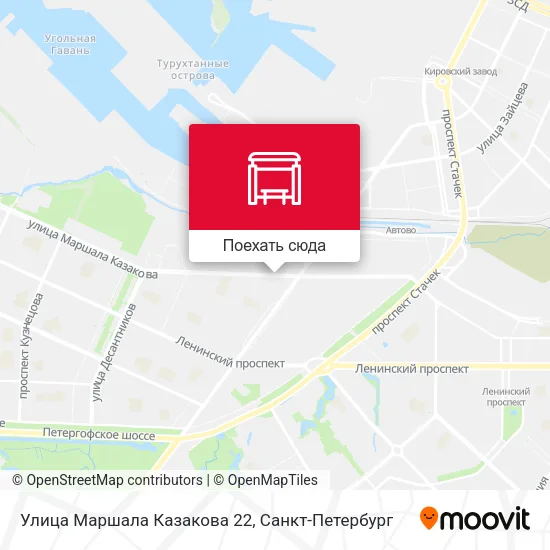 Карта Улица Маршала Казакова 22