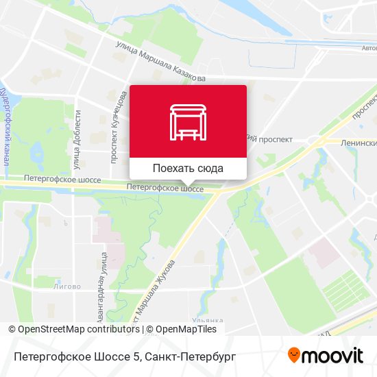 Карта Петергофское Шоссе 5